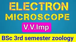 Electron microscope BSc third semester zoology #uguniversity