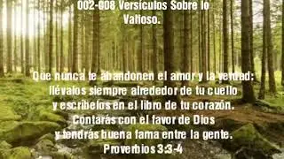 Vers&iacute;culos Sobre lo Valioso 002-008.