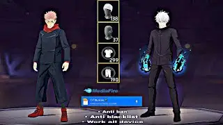 GOJO SATORU & YUJI ITADORI ☠️ NEW ANIME ?BUNDLE 🎯 GLITCH FILE ✅ AFTER OB52 UPDATE ‼️