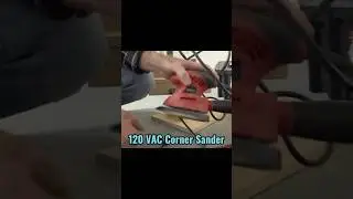 A corner palm sander is great for getting in tight spaces! #sander #woodworking #diy