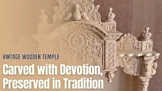 Antique wooden temple | Handmade temple | Vintage Pooja mandir design | Vastu wood temple for home