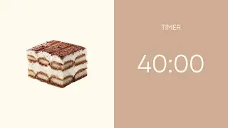 40-Minute Countdown Timer | No music | Focus | Study | Break | Productivity