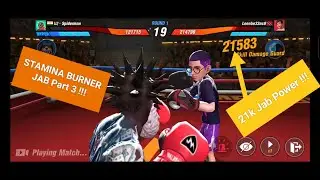BOXING STAR | Titus League Fights with Jabs | No Energy Bar Challenge | STAMINA BURNER JABS PART 3