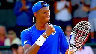 Christopher Eubanks  Serving Slow Motion at US Open 2018