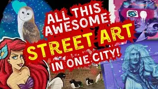 ALL This Awesome STREET ART In One City! - Guess What City I&rsquo;m In #streetart #graffiti #spraypaint