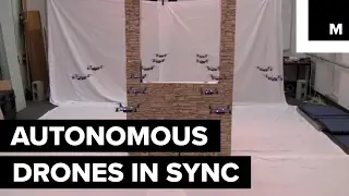 Autonomous drones in sync