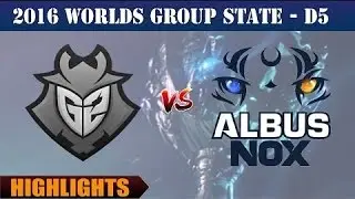 [Highlights] G2 vs ANX - LoL WCS 2016 D5 - Oct 06, 2016 | G2 Esports vs Albus NoX Luna