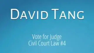 David Tang for Harris County Judge