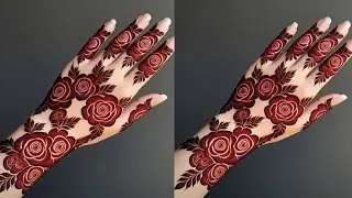 Simple Rose Mehndi Design for Beginners | Easy Rose Mehndi 2025 | mehandi ka design | mehndi design