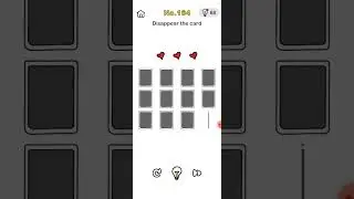 #shorts #youtubeshorts #viral #funny Brain out level 164 Disappear the card