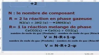 Exercice thermochimie s1 la variance d'un système a l'équilibre -partie#20