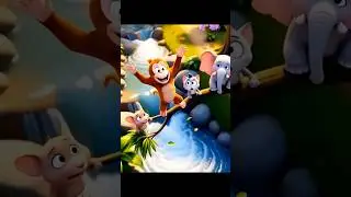 The Funny Cat, Tiny Rat & Baby Elephant | 3D Cartoon Story