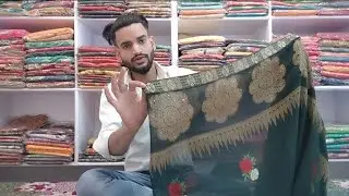 साड़ी को केसे पकड़ के समेटें ।  सॉफ्ट साड़ी समेटने का तरीका।