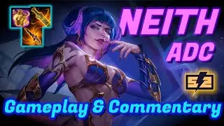 MACHINE GUN NEITH ADC // Ranked Gameplay & Commentary #smite2