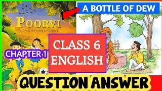 class 6 english poorvi a bottle of dew question answer|poorvi book class 6 chapter 1 question answer