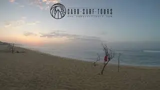 Early bird surfing. With Cabo Surf Tours
