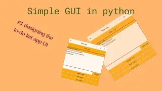 how to make GUI with python || Part one: Todo app with python
