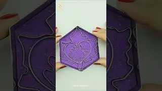 🍁💜 Kinetic Sand Cutting ASMR SHAPES Satisfying Video #shorts