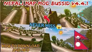New Nepali Map Mod For Bussid V4.4.1 😍 ||  How To Download And Add Nepali Map Mod For Bussid V4.4.1