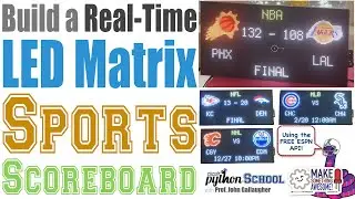 Спортивное табло с использованием API ESPN (CircuitPython School)