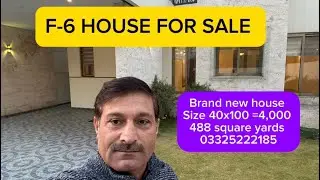 Brand new house is available for sale in F-6 islamabad ￼