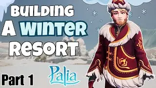 Our First Build Project! 💎 | A Snowy, Winter Lodge Resort ❄️☃️ | Palia