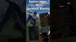 Easter Eggs in Jurassic Blocky #roblox #dinosaur #jurassicworld #jurassicblocky #eastereggs