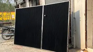 Black aluminum profile gate design | New Main Gate Design Full detail Video |