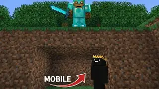 Minecraft Manhunt but i'm on Mobile! 