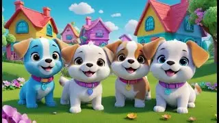 Chubby Puppies Go Tumble Tumble Tumble | English Nursery Rhyme | Kids Songs | Baby Music