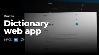 Build a dictionary web app with next.js, tailwindcss and typescript