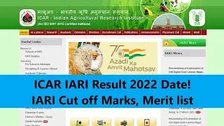 icar iari TECHNICIAN T-1 CUT OFF 2022 | icar iari technician t1 cut off | icar iari result 2022