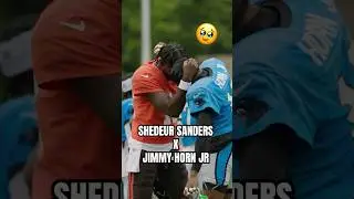 Shedeur Sanders x Jimmy Horn Meet Before Practice 🔥