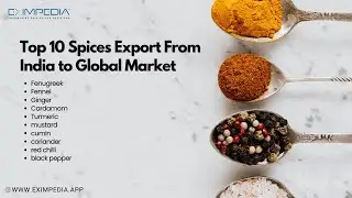 Top 10 spices export from India to global market