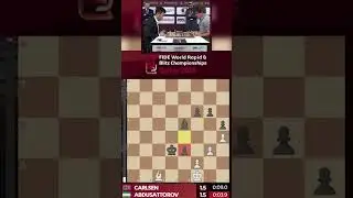 Magnus Carlsen claims his 9th streak win in Blitz Championships #chess #magnuscarlsen #shorts