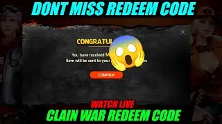 CLAN WAR REDEEM CODE FREE FIRE - TODAY NEW REDEEM CODE FREE FIRE - FREE FIRE REDEEM CODE