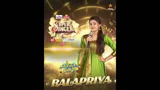Introducing #Balapriya❤&zwj;🔥 in Super Singer 11🤩🎶