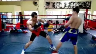 Sparring at Elorde Southbox