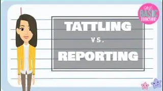 Tattling vs. Reporting A Social Story for Kids