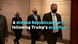 A divided Republican Party following Trump's acquittal