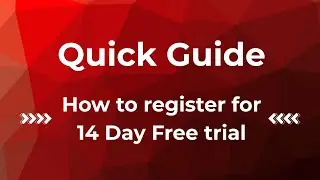 How to Register for 14-Day FREE TRIAL on Tendertube