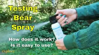 Bear Spray Practice Test in British Columbia, Canada