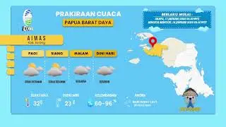 PRAKIRAAN CUACA PROVINSI PAPUA BARAT DAYA 17 - 18 JANUARI 2026