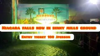Niagara falls located in binny mills ground #viralvideo #bangalorevlogs #niagarafalls #vlog