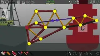 Land Brace | 2-12 Desert Winds | Unbreaking Under-budget Solution | Poly Bridge