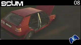 SCUM 📺08: A Wolf Wagon as a Farewell Gift from the Junkyard (1.2)(4k/German)