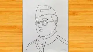 Netaji Subhas Chandra Bose drawing with very easy | How to draw Netaji Subhas  | easy sketch