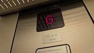 Last ride! Amazing 1995 Schindler traction elevator/lift in Nord 1, Z&uuml;rich University Hospital, CH
