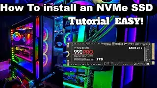How To install an NVMe SSD Easy!