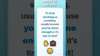 Call It a Day, Meaning & Example | Useful English Idiom Explained #CallItADay #LearnEnglish